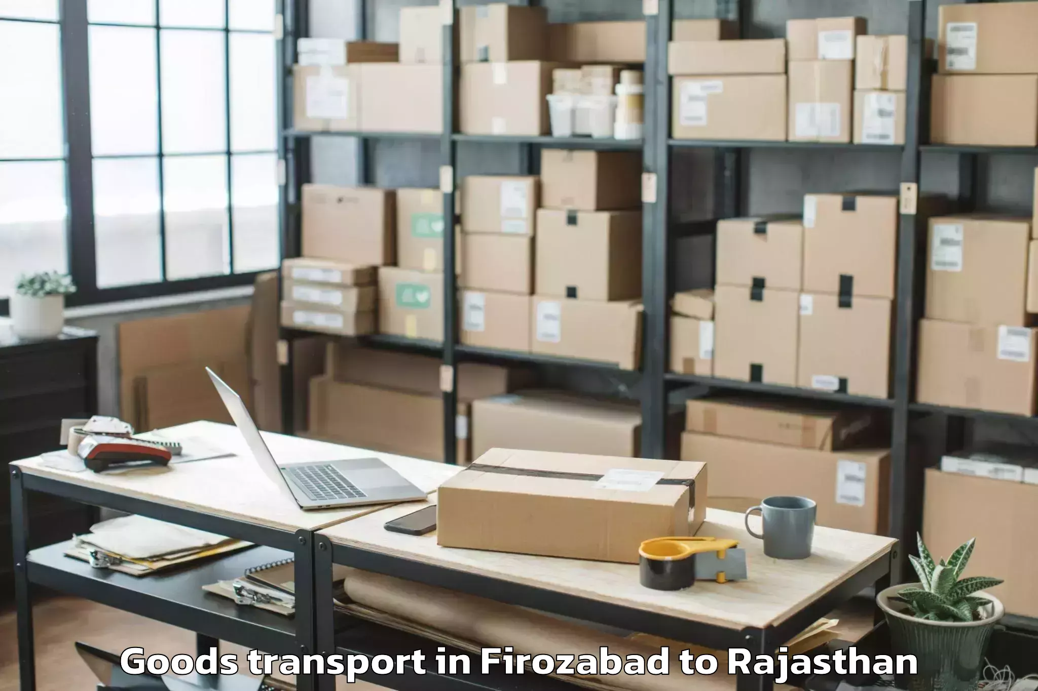 Firozabad to Peepalkhoont Goods Transport